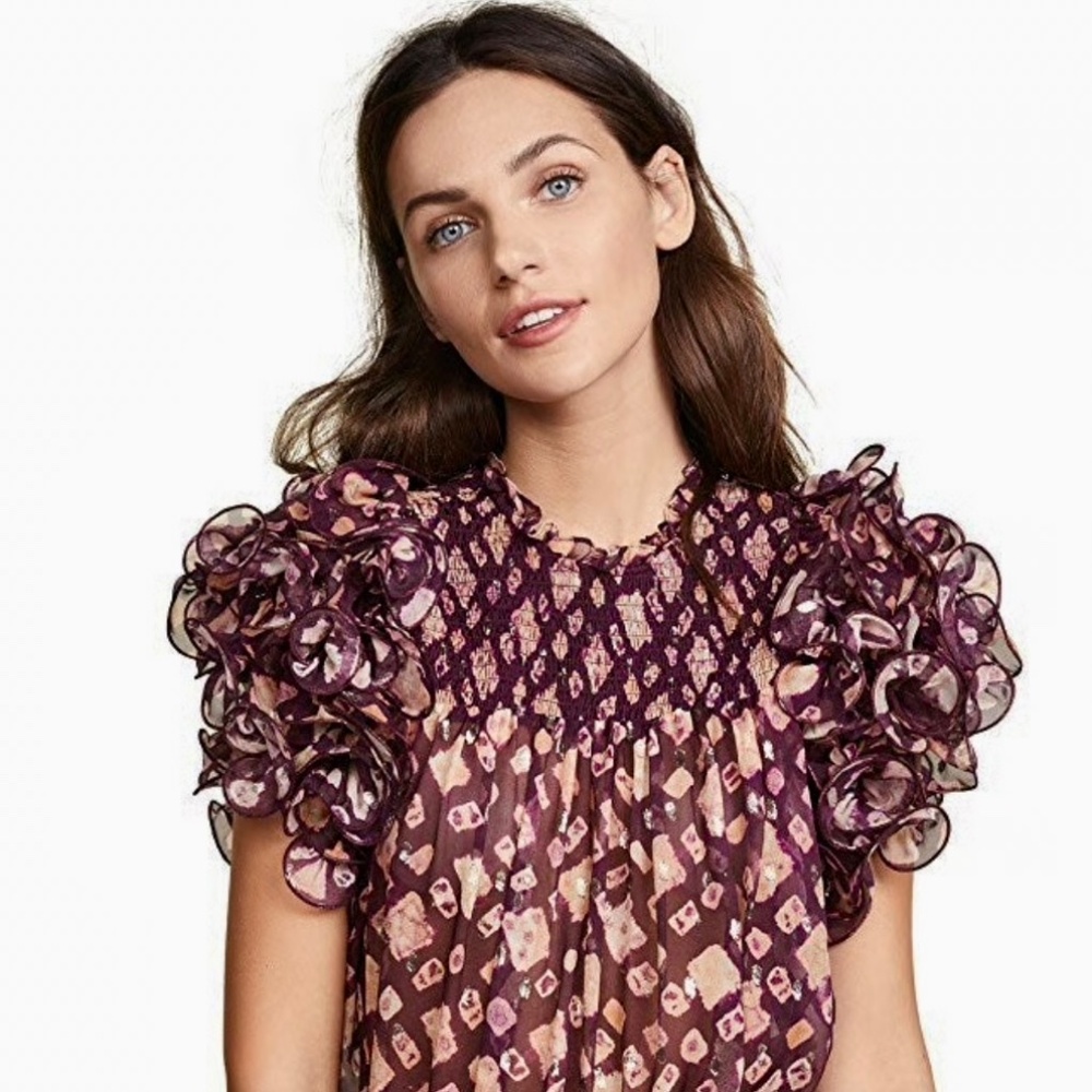 Ulla Johnson Melina Silk Blouse size 2